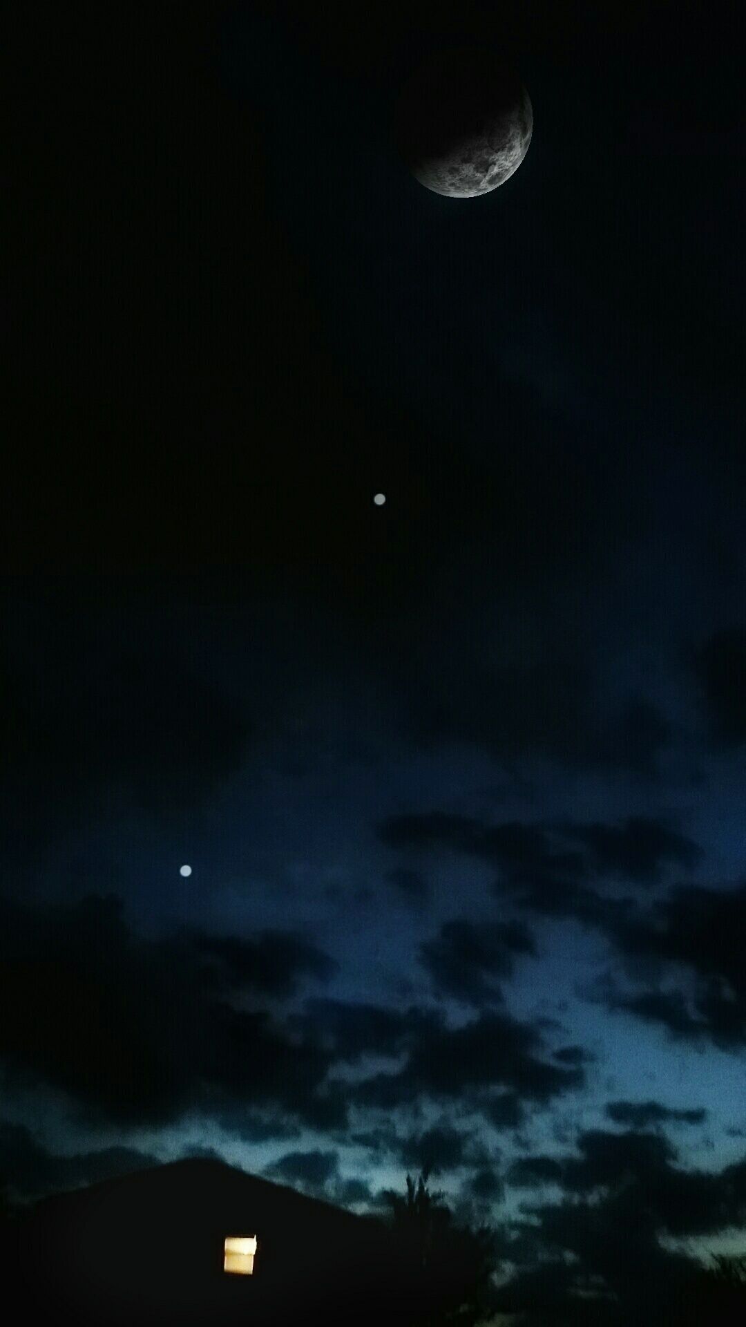 Moon over Melbourne FL