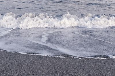 Waves rushing towards shore