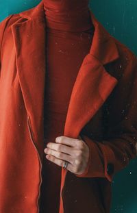  young man in the red coat 