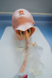 Close-up of stuffed toy on table