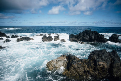 Scenic view of sea against sky