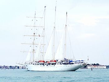 Boats in sea