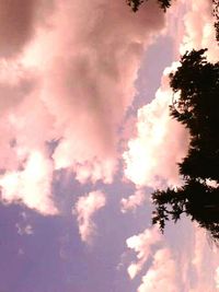 Low angle view of cloudy sky