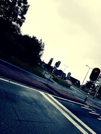 Road with trees in background