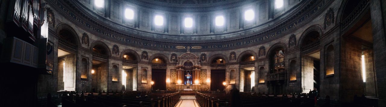 VIEW OF ILLUMINATED CATHEDRAL