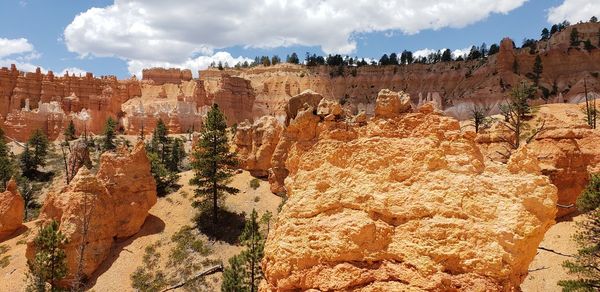 View of rock formations