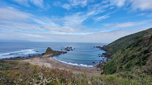 Scenic view of sea against sky