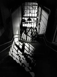 Empty corridor of building