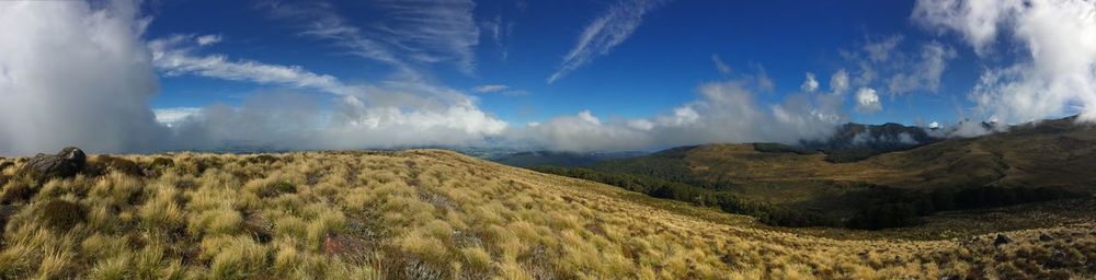 Panoramic view of landscape against sky