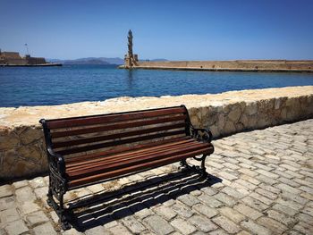 Pier on calm sea