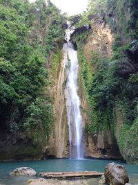 River flowing through rocks