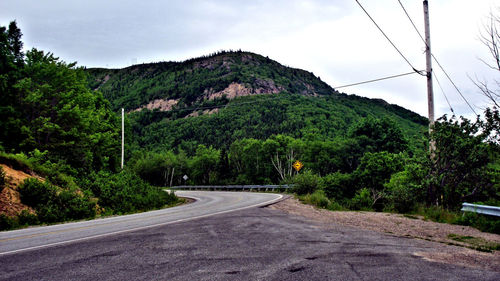 Road passing through landscape