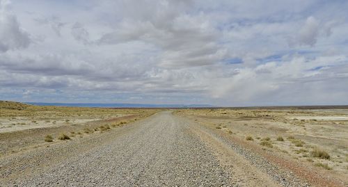 Scenic view of road against sky