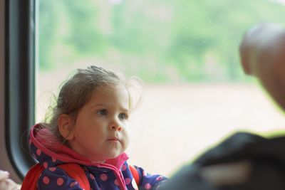 Portrait of cute baby girl