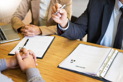 Business people discussing in meeting at office