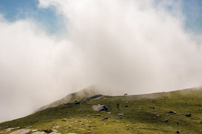 Scenic view of mountain against sky