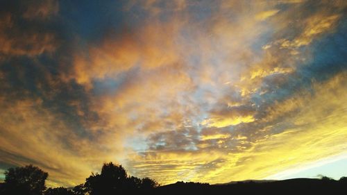 Low angle view of dramatic sky