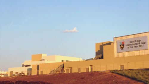 Low angle view of building against sky