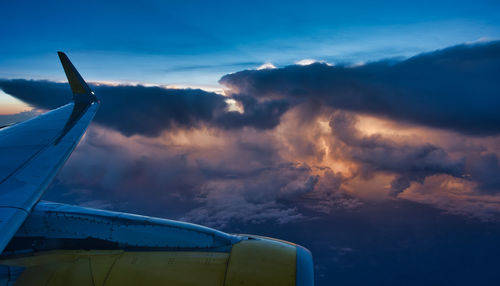 Aerial view of clouds in sky