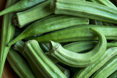 Close up of fresh okra