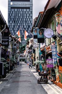 Street amidst buildings in city