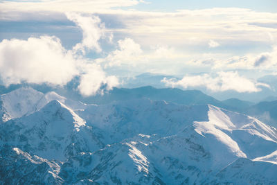 Aerial view of landscape against sky