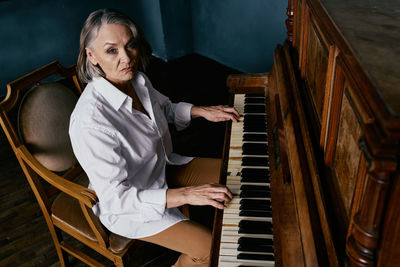 Man playing piano