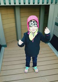 Portrait of cute girl