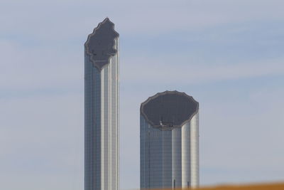 Low angle view of modern building against sky