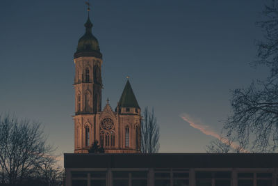 Low angle view of church against sky