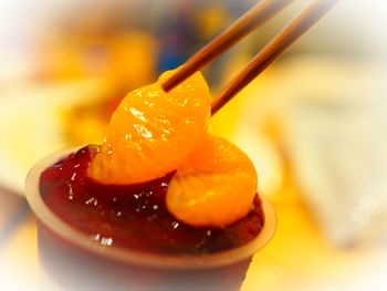 Close-up of ice cream in bowl