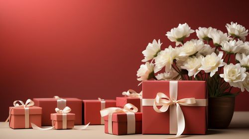 Close-up of christmas decorations on table