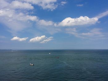 Scenic view of sea against sky