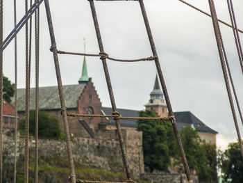 Low angle view of building against sky