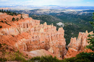 View of rock formations