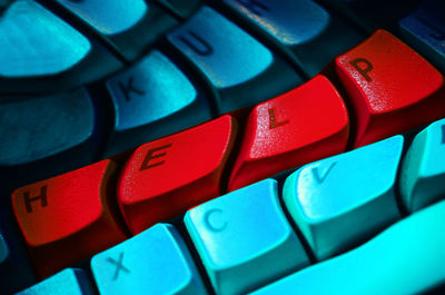 Close-up of computer keyboard