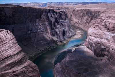 Rock formations in water