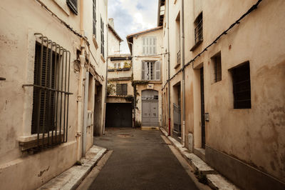 Street amidst buildings in city