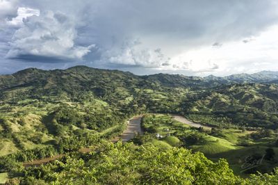 Scenic view of landscape against sky