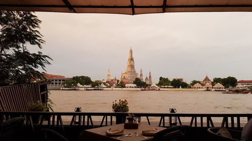 Scenic view of building against sky
