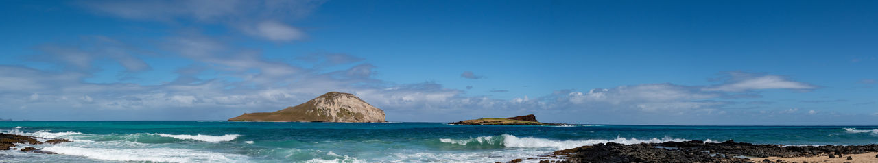 Panoramic view of sea against sky