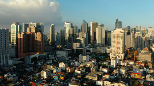 Aerial view of buildings in city