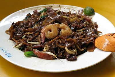 Close-up of served food