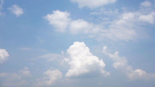 Low angle view of clouds in sky