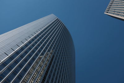 Low angle view of modern building against sky