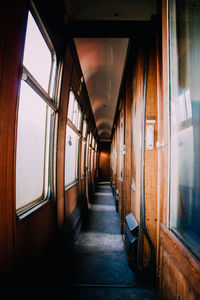 Corridor in train