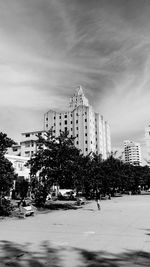 Buildings against sky in city