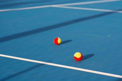 Close-up of tennis balls