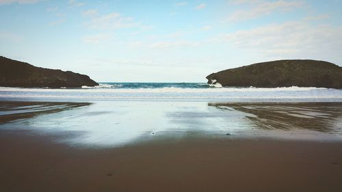 Scenic view of sea against sky