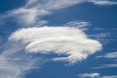 Low angle view of clouds in sky